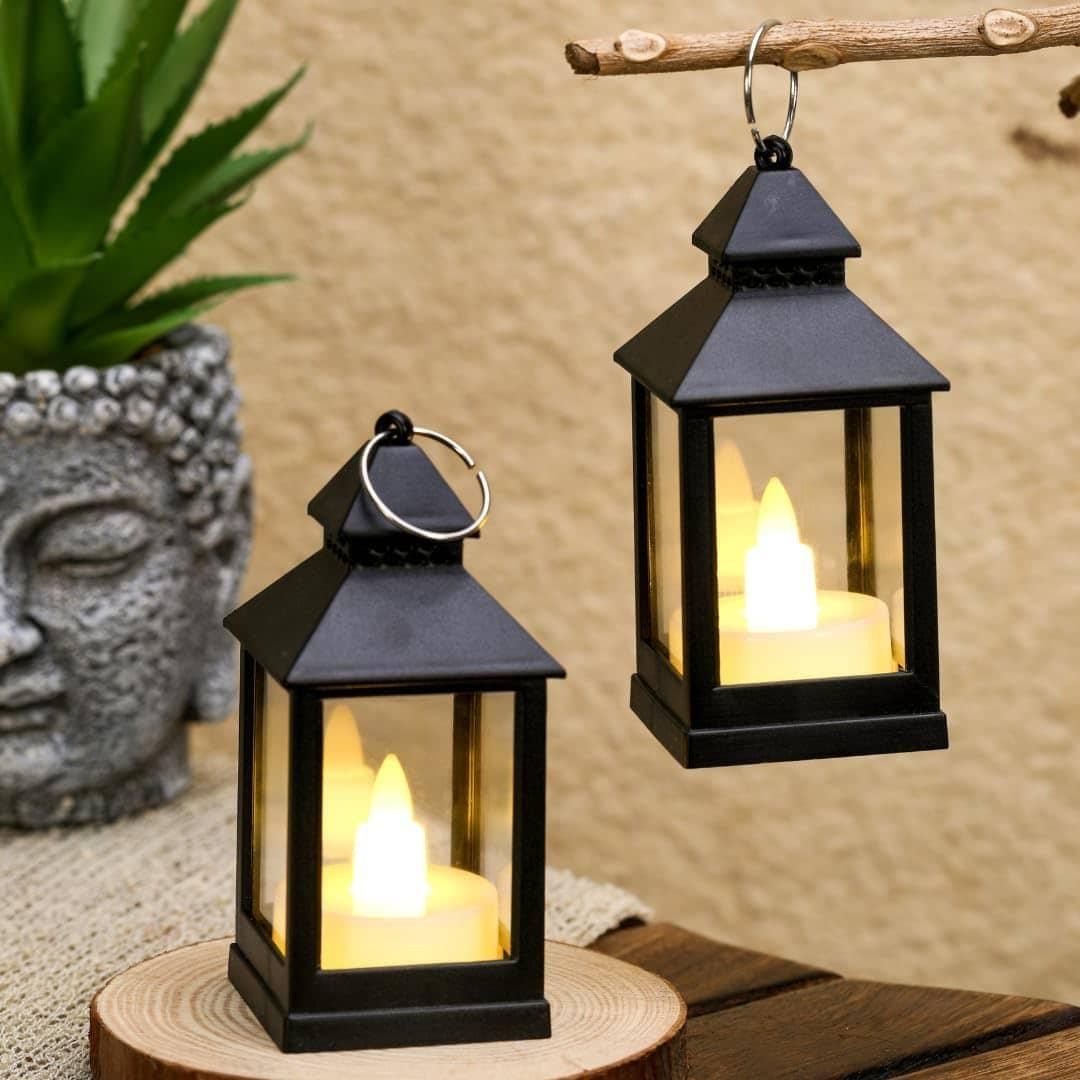 2 Pcs Hanging Decorative Lanterns